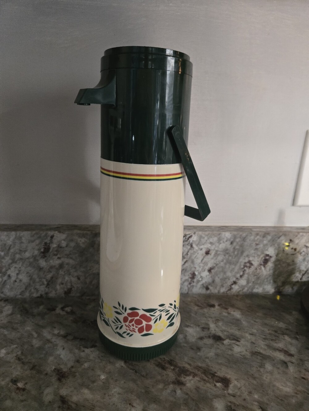 Vintage Aladdin Pump A Drink Thermos Retro Design One Quart